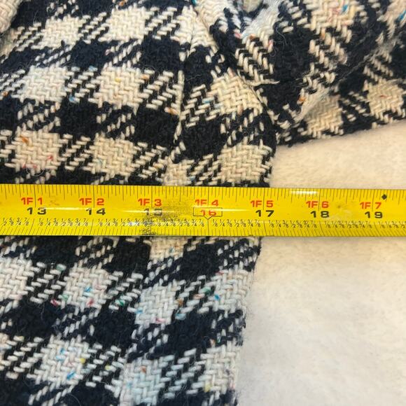 Talbots Women’s Tweed Houndstooth Black and White Blazer Size 4P Academic - Picture 6 of 11